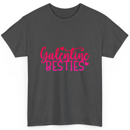 Galentine Besties galentine's day T-Shirt Dark Heather product mockup
