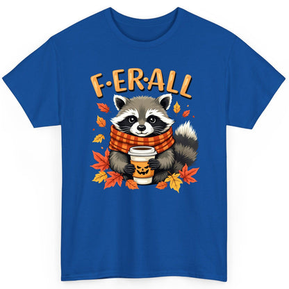 F ER All raccoon T-Shirt Royal product mockup