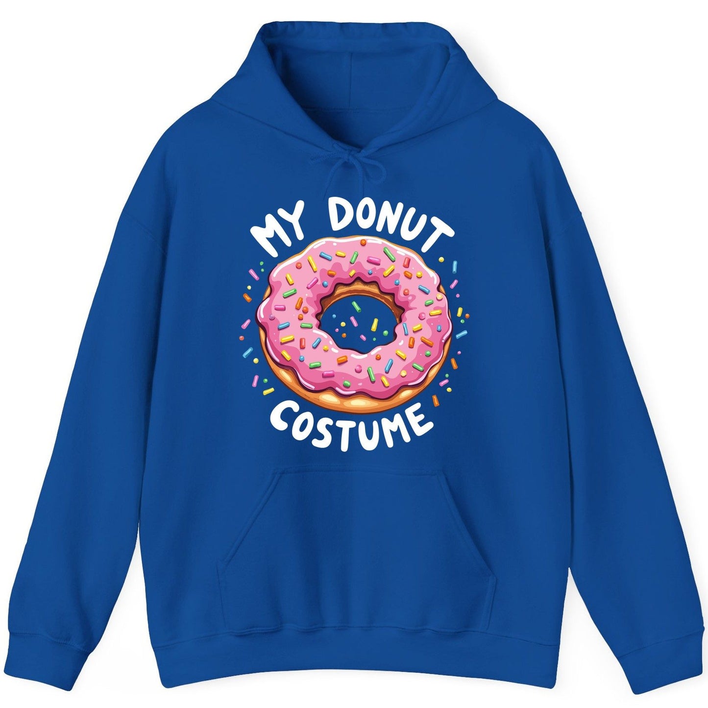 My Donut Costume donut Hoodie Royal product mockup