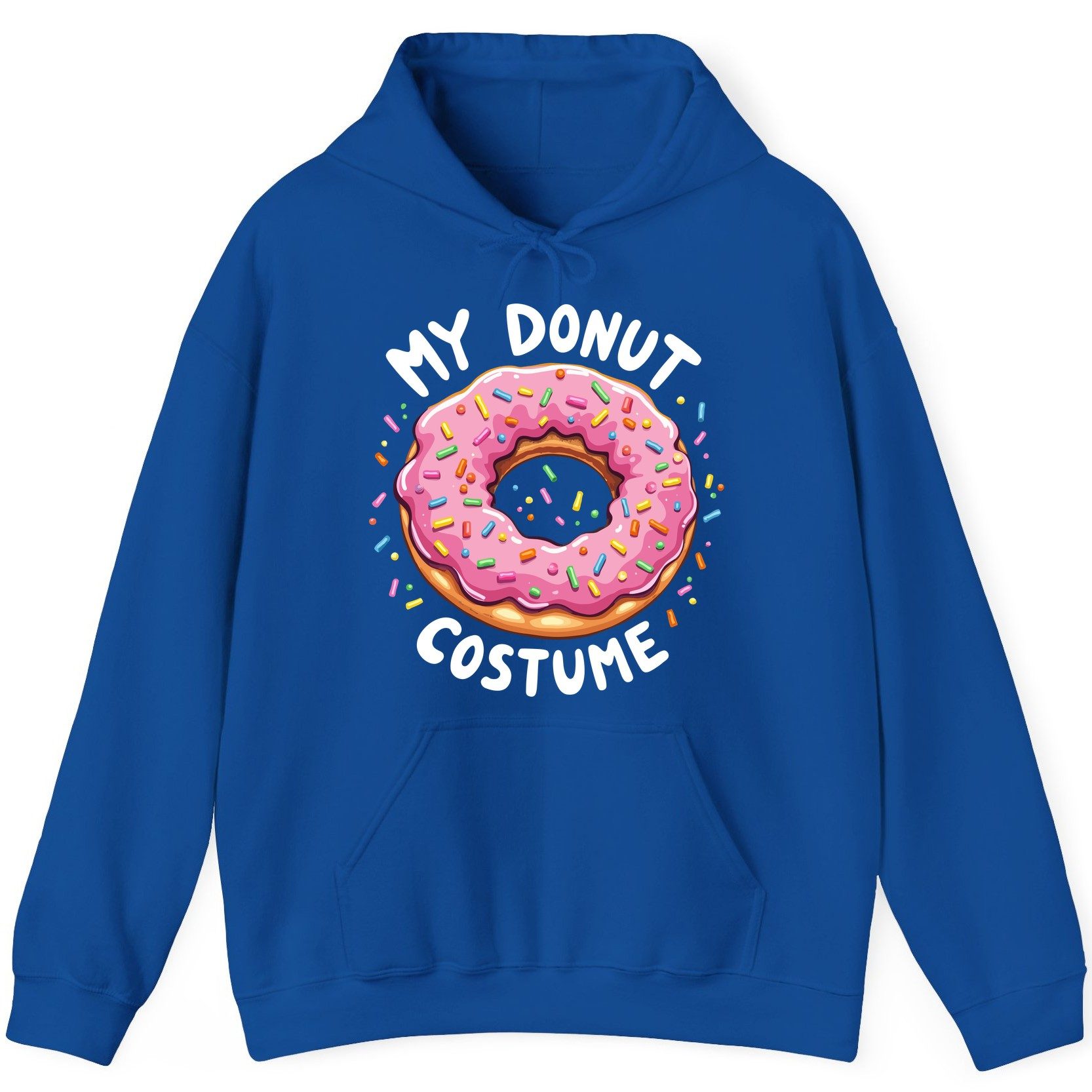 My Donut Costume donut Hoodie Royal product mockup