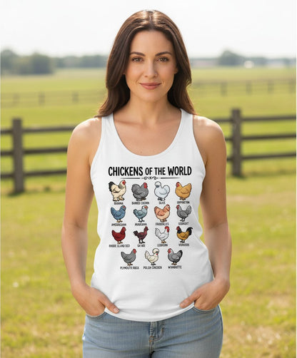 Breeds of the World, Brahma, Barred Cochin, Silkie, Orpington, Ameraucana, Araucana, Faverolles, Sebright, Rhode Island Red,