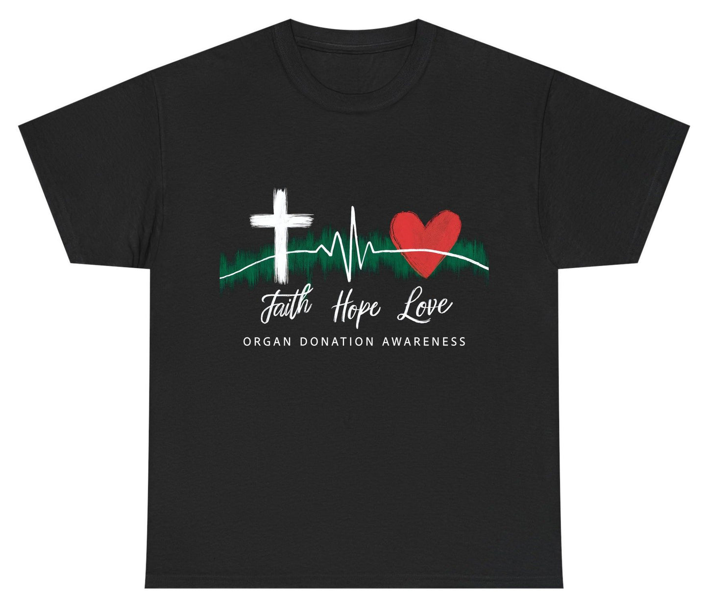 Faith Hope Love Organ Donation Awareness organ donation awareness Youth T-Shirt Black product mockup