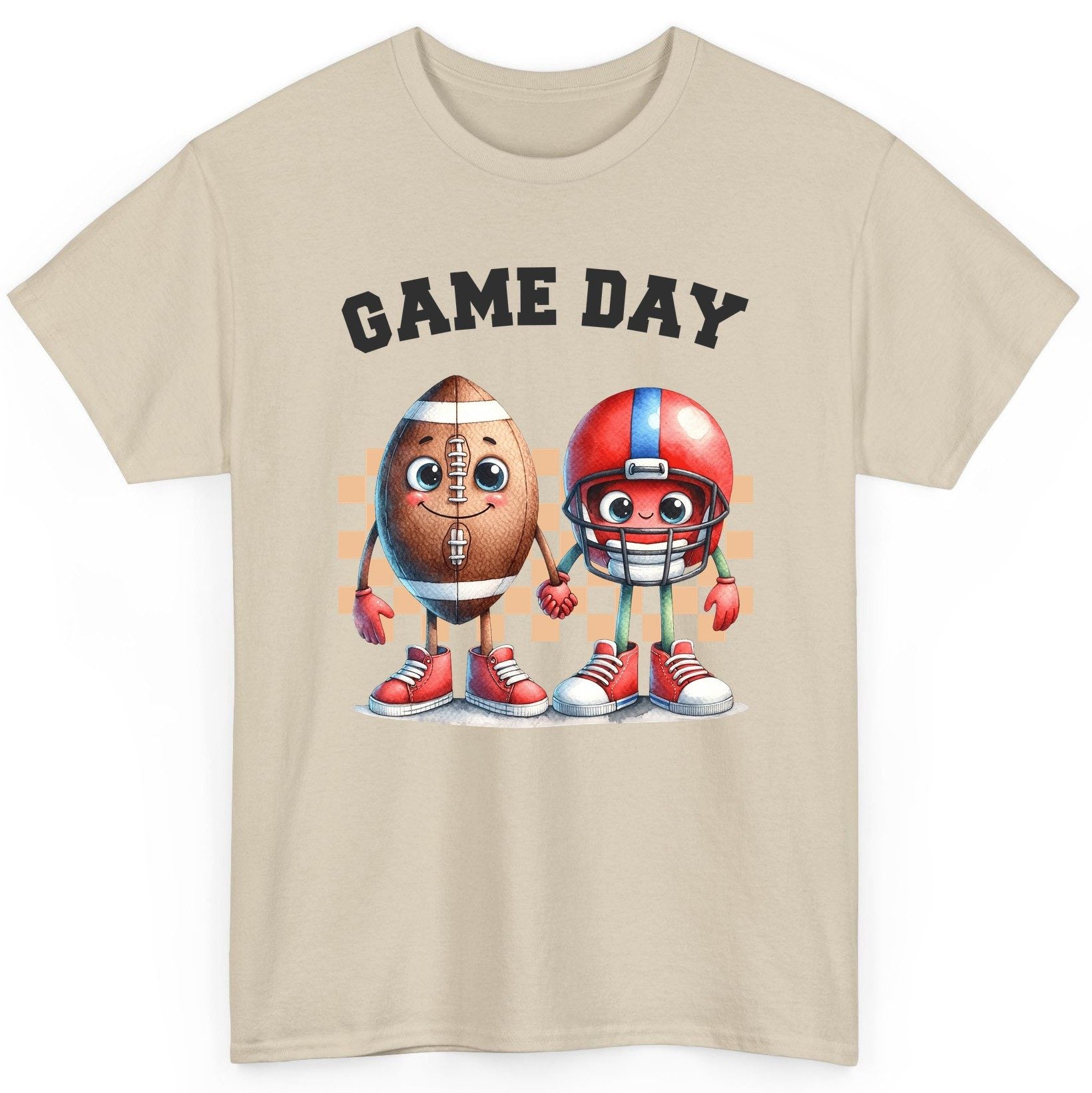 Game Day american football T-Shirt Sand product mockup