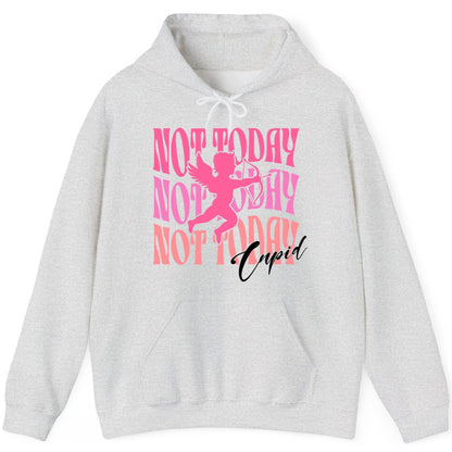 Not Today Not Today Not Today Cupid anti-Valentine's Day Hoodie Ash product mockup