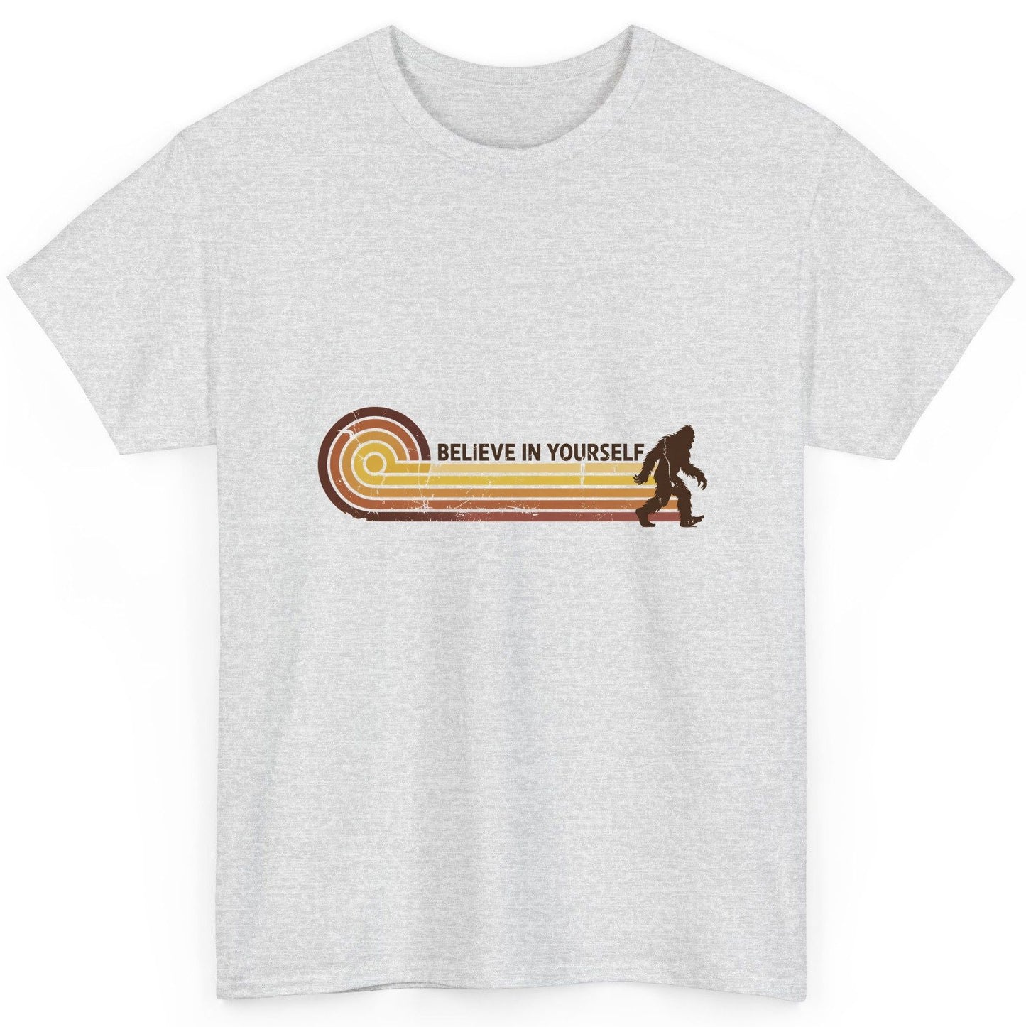 Believe in Yourself bigfoot T-Shirt Ash product mockup