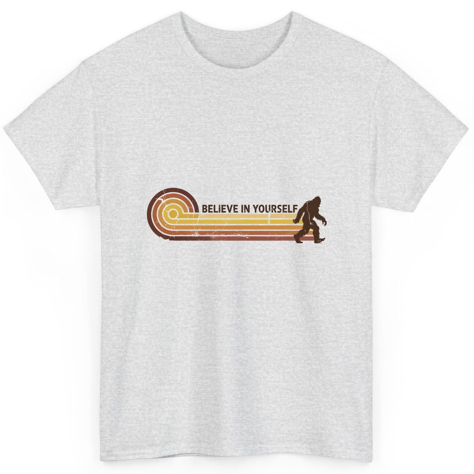 Believe in Yourself bigfoot T-Shirt Ash product mockup