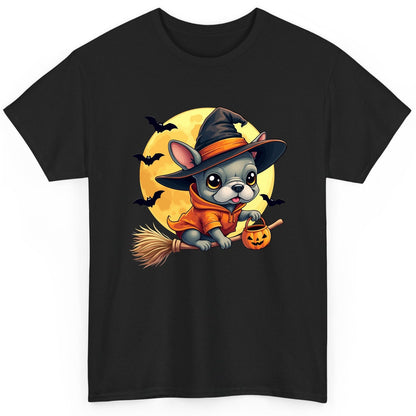 Cute Witch French Bulldog french bulldog T-Shirt Black product mockup