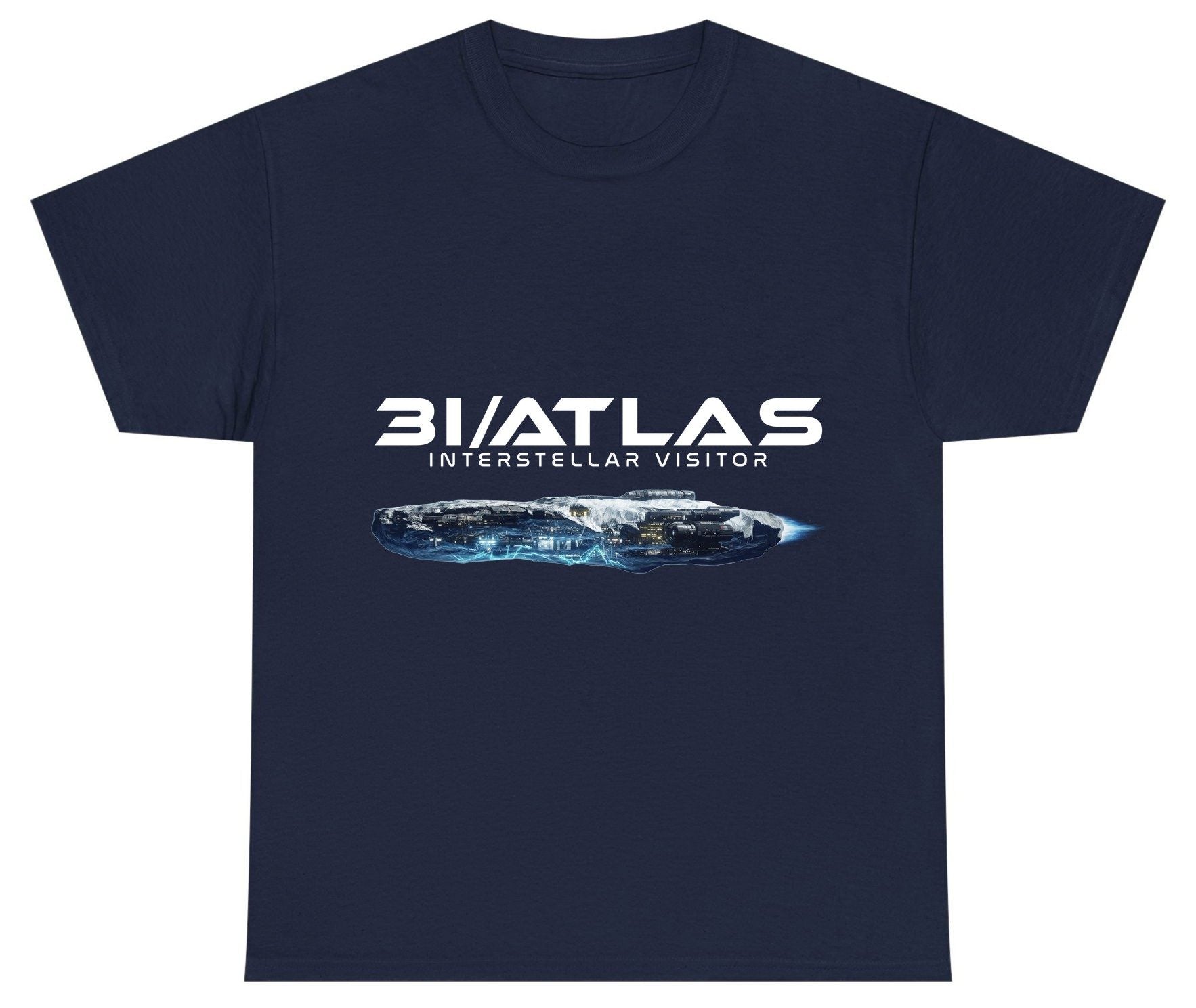 31 Atlas Interstellar Visitor sci-fi spaceship Youth T-Shirt Navy product mockup