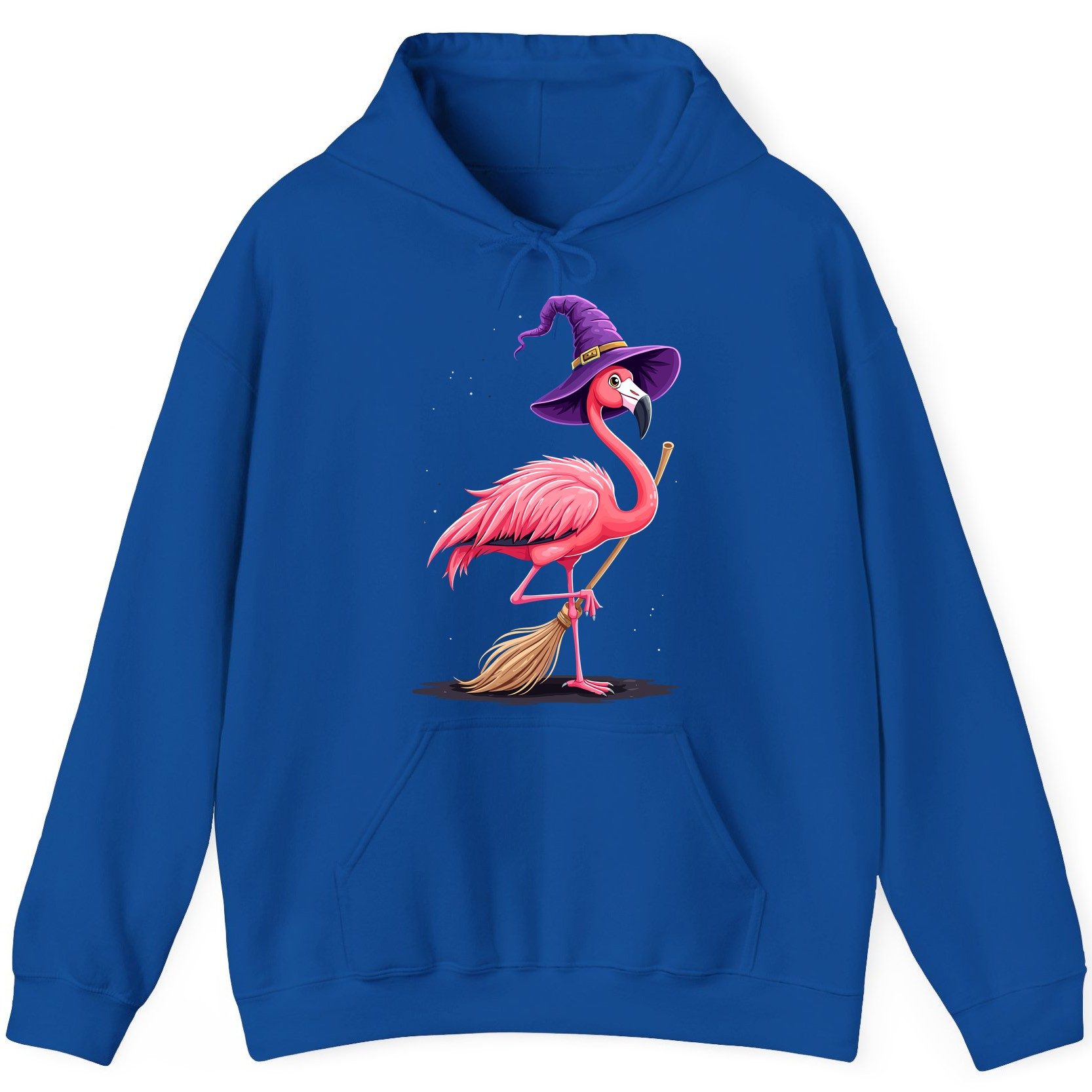 Witch Flamingo flamingo Hoodie Royal product mockup