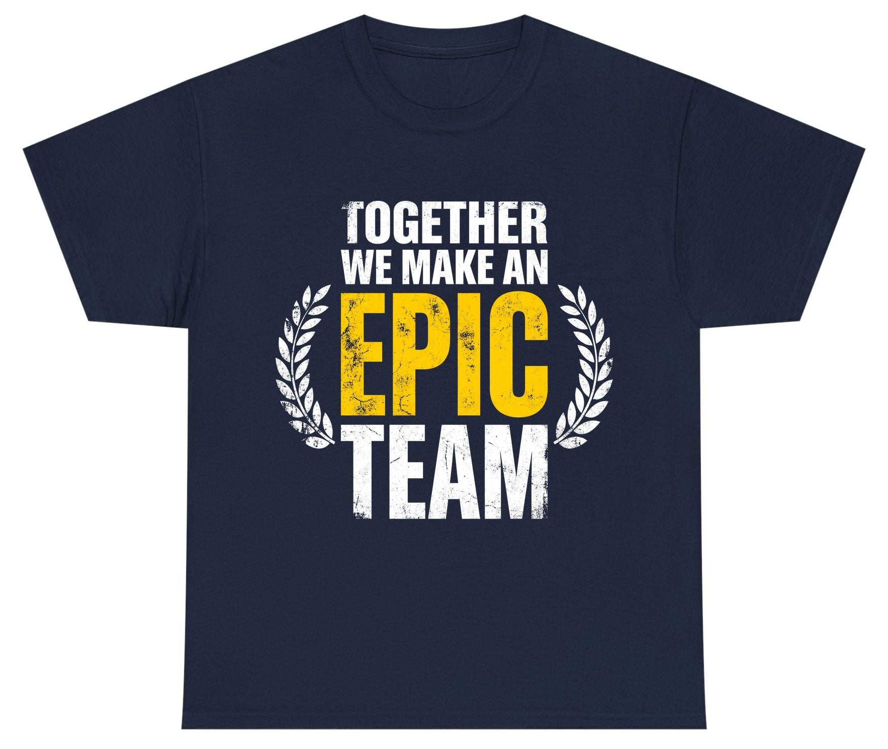 Together We Make an Epic Team teamwork Youth T-Shirt Navy product mockup
