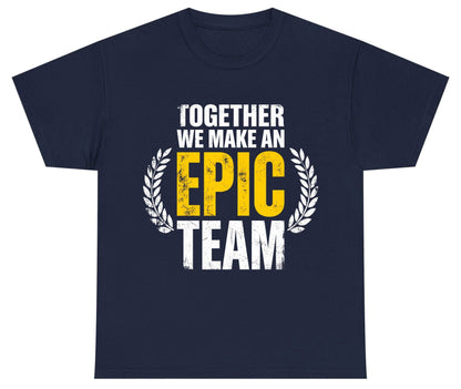 Together We Make an Epic Team teamwork Youth T-Shirt Navy product mockup