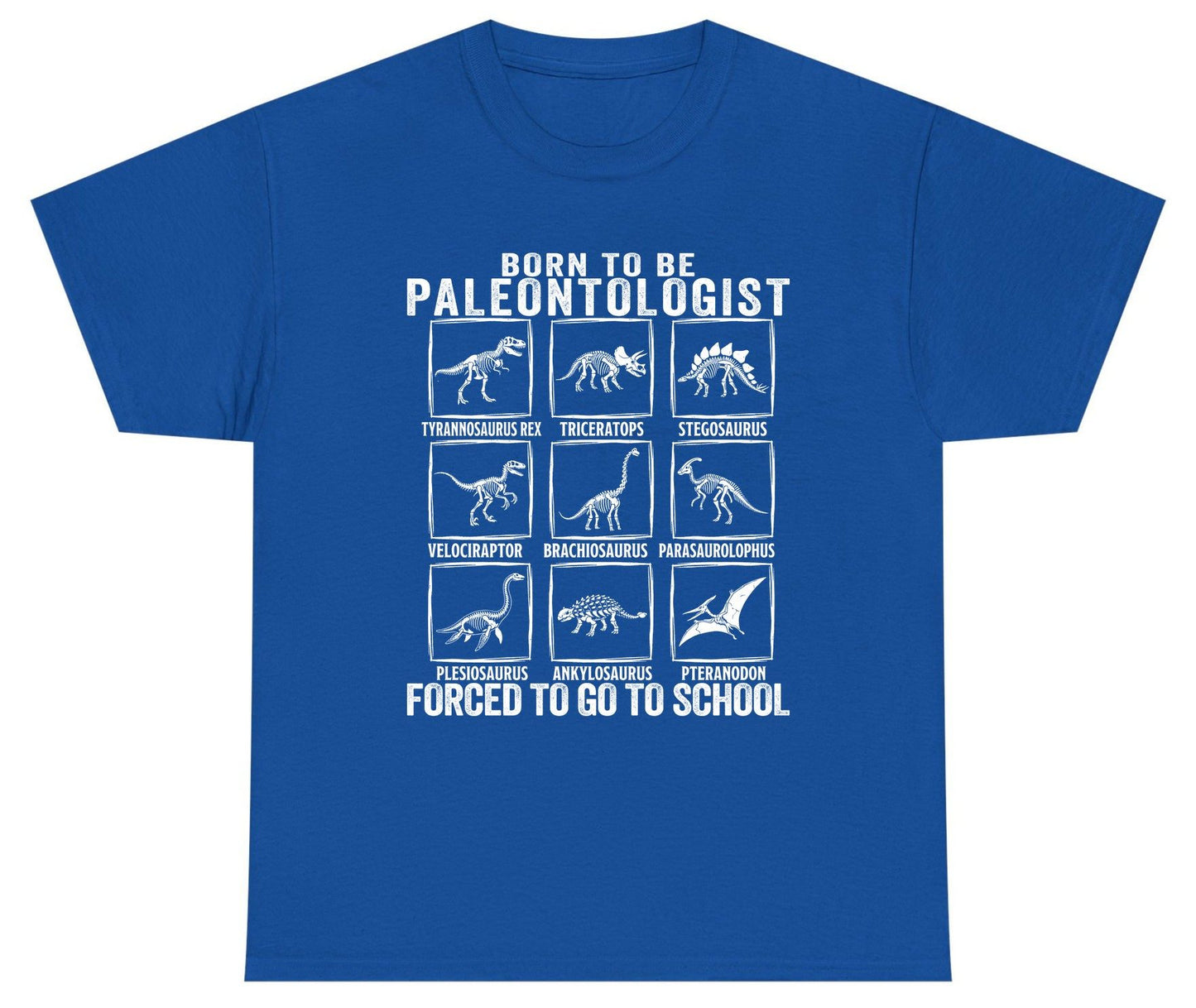 Born to Be Paleontologist Forced to Go to School paleontology Youth T-Shirt Royal product mockup