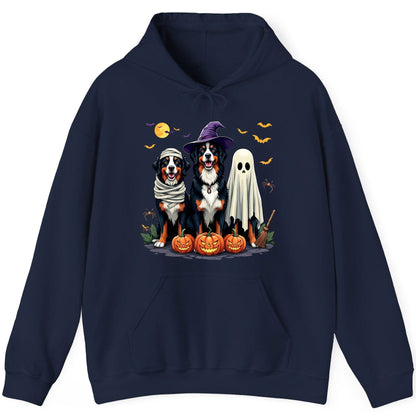 Halloween Bernese Mountain Dogs bernese mountain dog Hoodie Navy product mockup