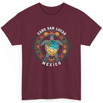 Cabo San Lucas Mexico sea turtle T-Shirt Maroon product mockup