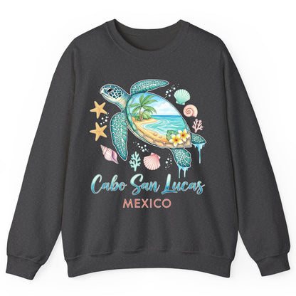 Cabo San Lucas Mexico sea turtle Sweatshirt Dark Heather product mockup