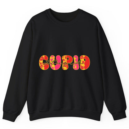 Stupid Cupid anti-Valentine's Day Sweatshirt Black product mockup