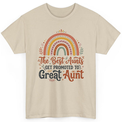 The Best Aunts GET Promoted TO Great Aunt T-Shirt - product mockup - Sand