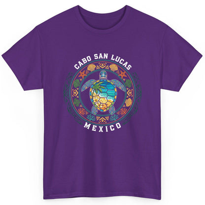 Cabo San Lucas Mexico sea turtle T-Shirt Purple product mockup