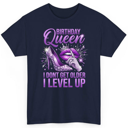 Birthday Queen I Don't Get Older I Level Up birthday celebration T-Shirt Navy product mockup