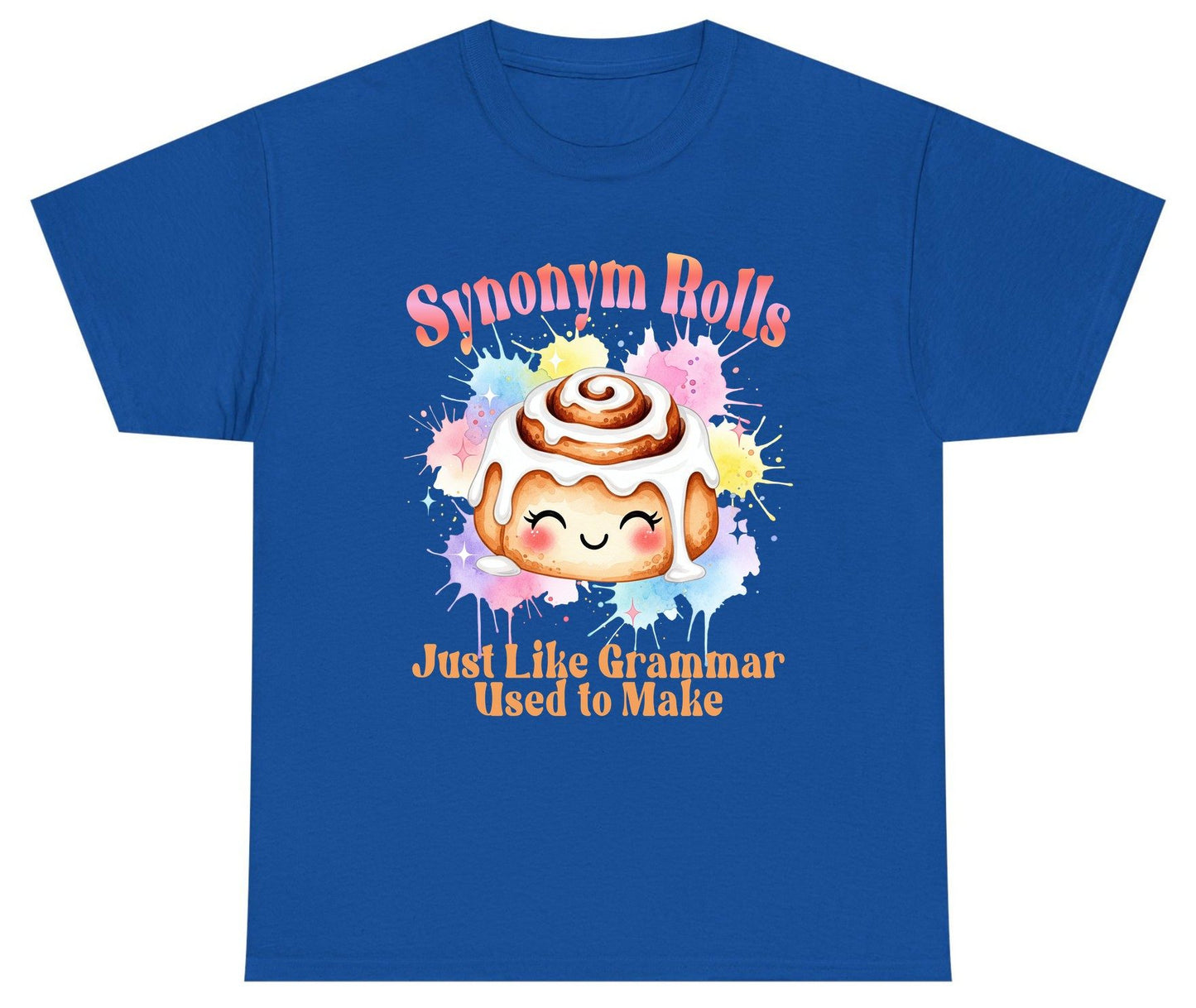 Synonym Rolls Just Like Grammar Used to Make grammar pun Youth T-Shirt Royal product mockup