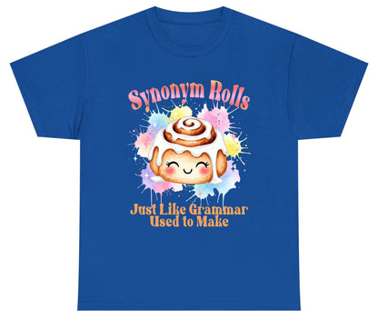 Synonym Rolls Just Like Grammar Used to Make grammar pun Youth T-Shirt Royal product mockup