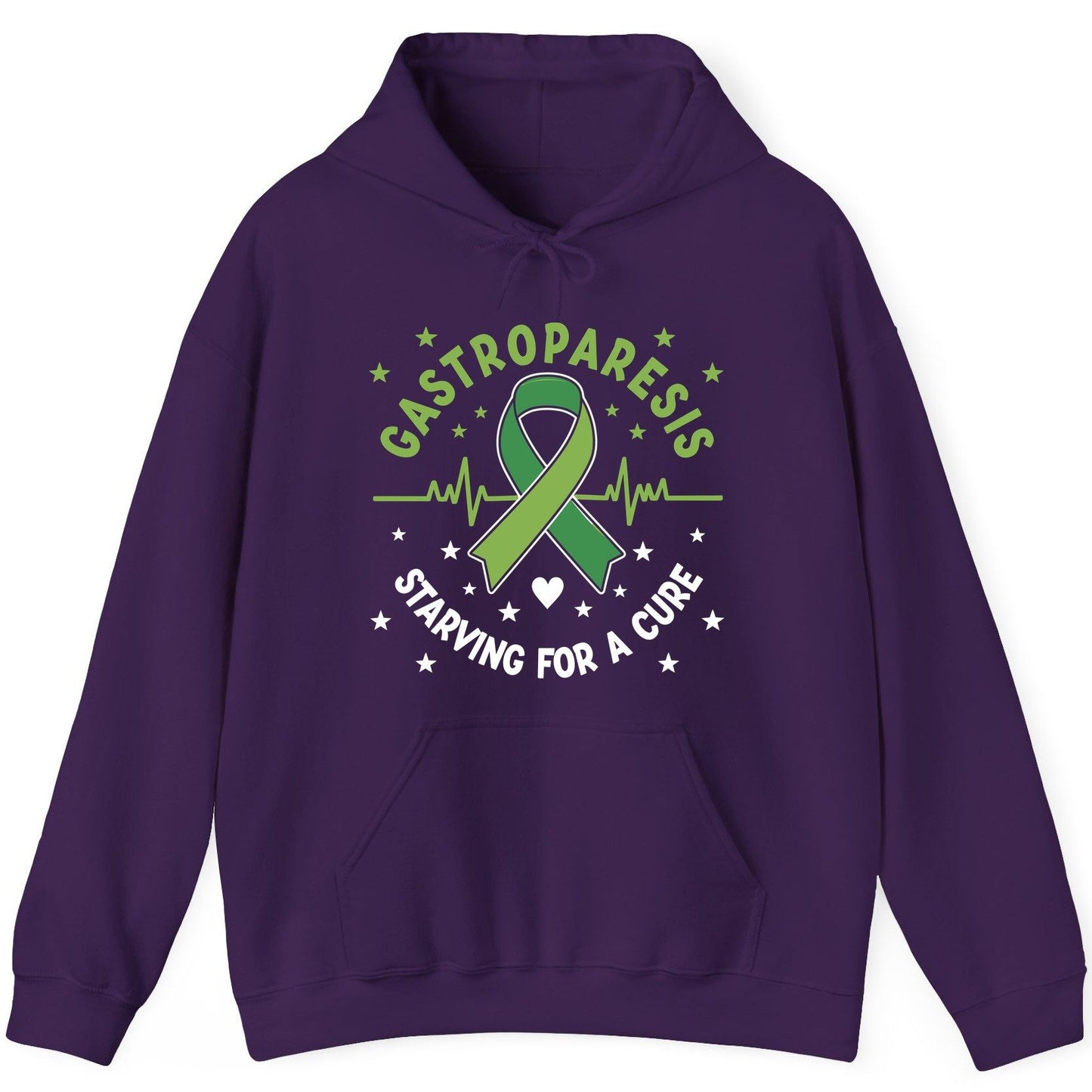 Gastroparesis Starving for a Cure gastroparesis awareness Hoodie Purple product mockup
