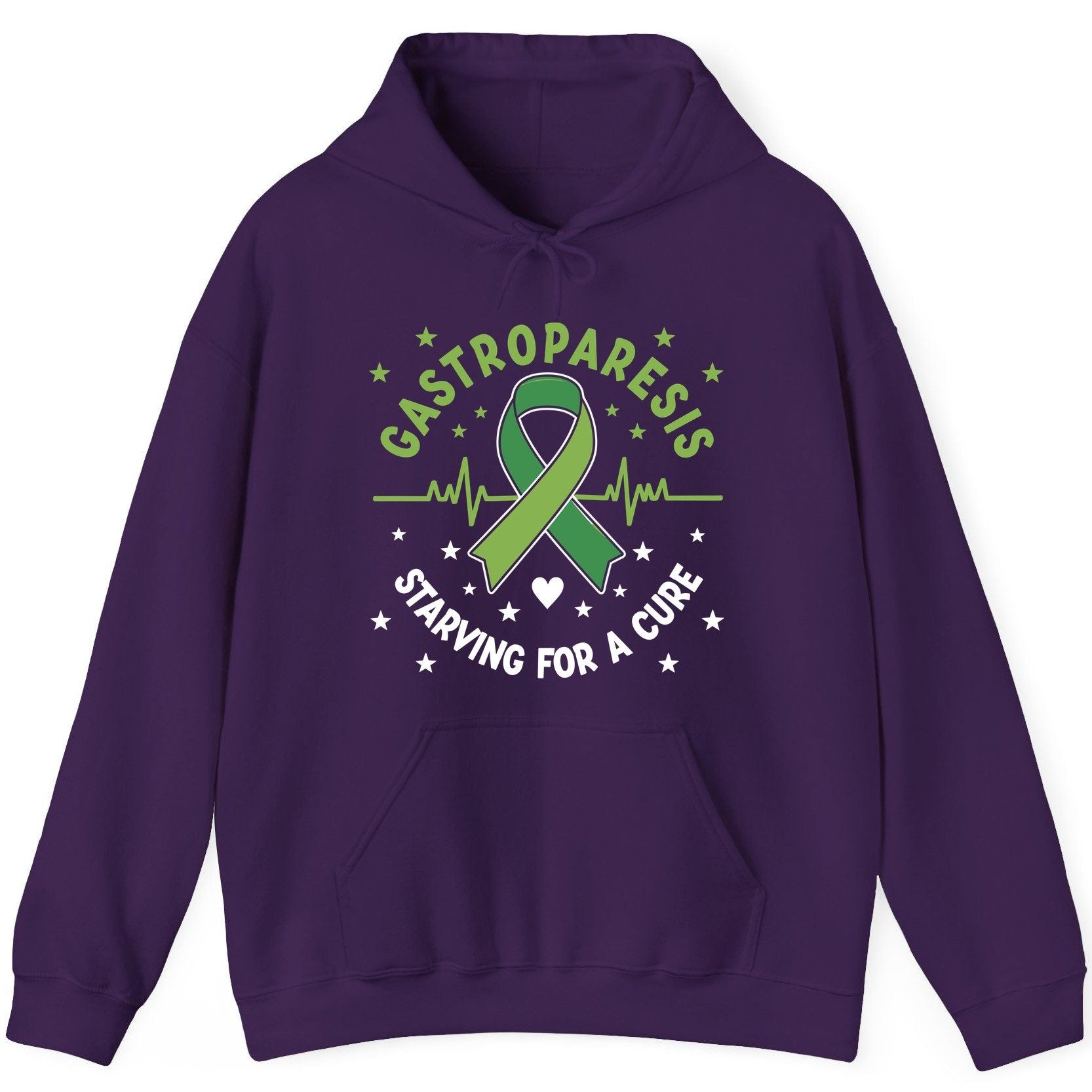 Gastroparesis Starving for a Cure gastroparesis awareness Hoodie Purple product mockup