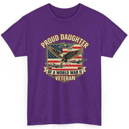 Proud Daughter of a World War Ii Veteran world war ii veteran T-Shirt Purple product mockup