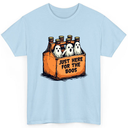 Just Here for the Boos Halloween T-Shirt Light Blue product mockup
