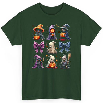 Spooky Cute Halloween Characters Halloween characters T-Shirt Forest Green product mockup