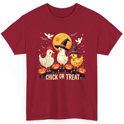 Chick or Treat Halloween chickens T-Shirt Cardinal Red product mockup