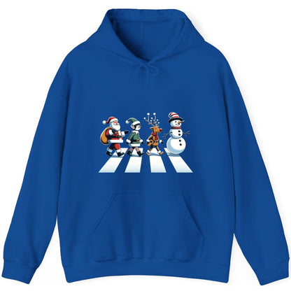 Christmas Abbey Road Parody Christmas abbey road parody Hoodie Royal product mockup