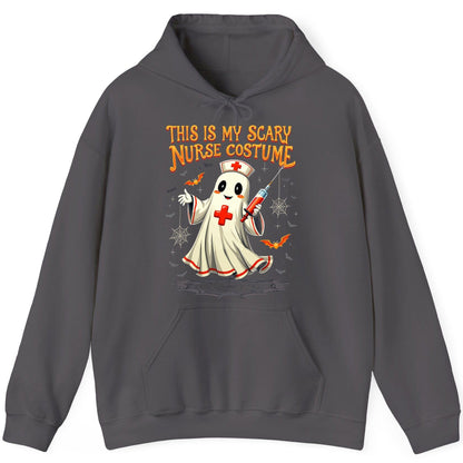 This Is My Scary Nurse Costume Halloween ghost nurse Hoodie Charcoal product mockup