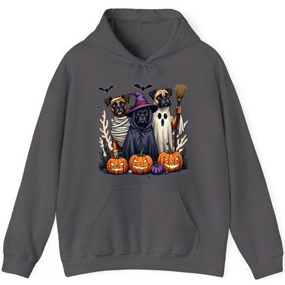 Halloween Dogs in Costume Halloween dogs Hoodie Charcoal product mockup