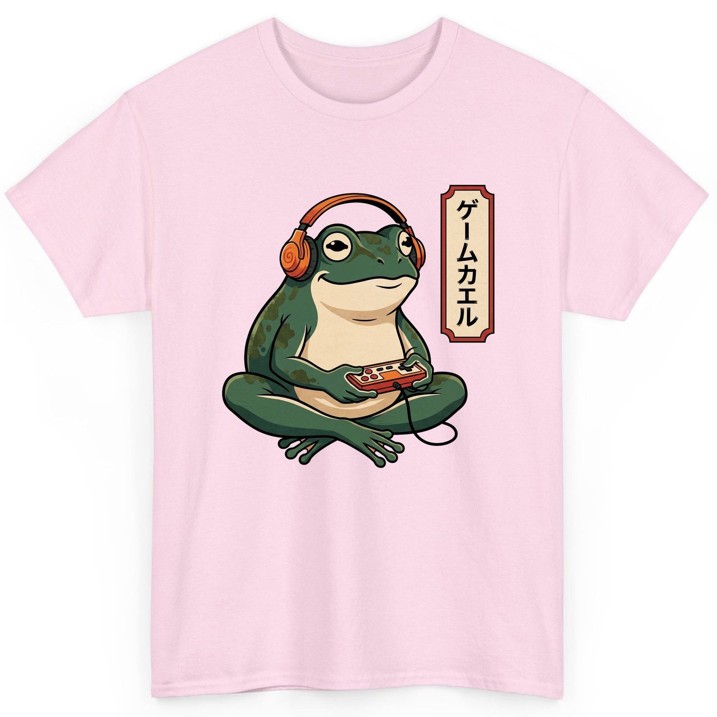 ゲームカエル gamer frog T-Shirt Light Pink product mockup