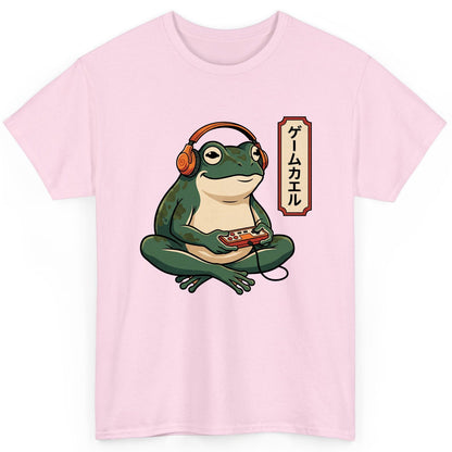 ゲームカエル gamer frog T-Shirt Light Pink product mockup