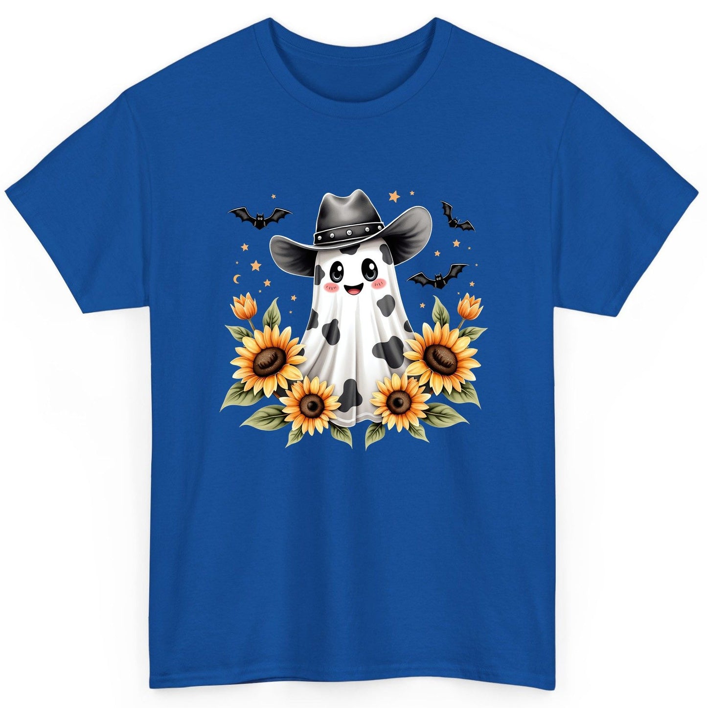 Cowboy Ghost Sunflowers cowboy ghost T-Shirt Royal product mockup