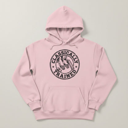 Classically Trained Vintage Manual Transmission Hoodie - product mockup - Light Pink