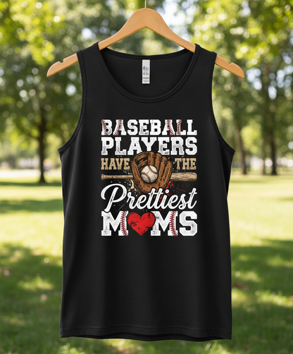 Baseball Players Have The Prettiest Moms Design Tank Top - Black