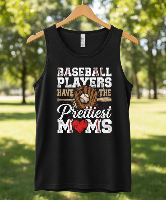 Baseball Players Have The Prettiest Moms Design Tank Top - Black