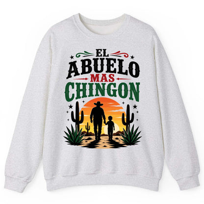 El Abuelo Mas Chingon grandfather and grandson Sweatshirt Ash product mockup