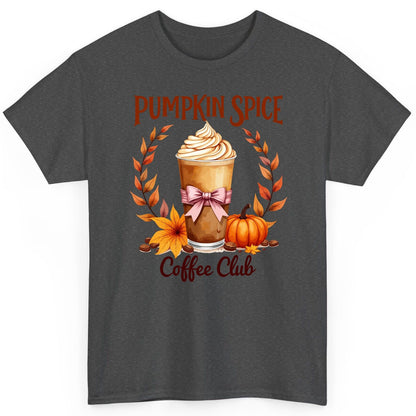 Pumpkin Spice Coffee Club pumpkin spice latte T-Shirt Dark Heather product mockup