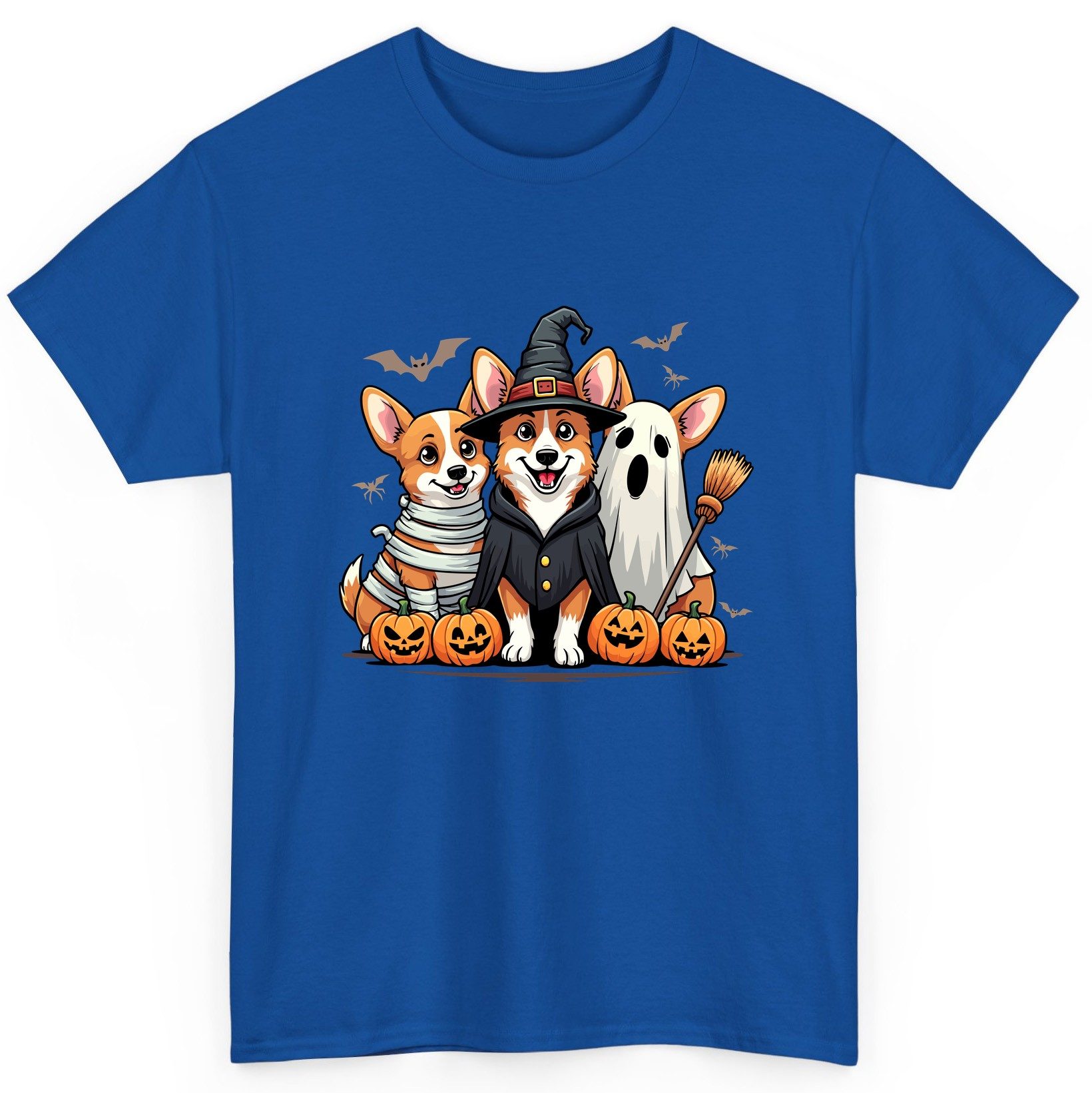 Halloween Corgi Trio Halloween corgis T-Shirt Royal product mockup