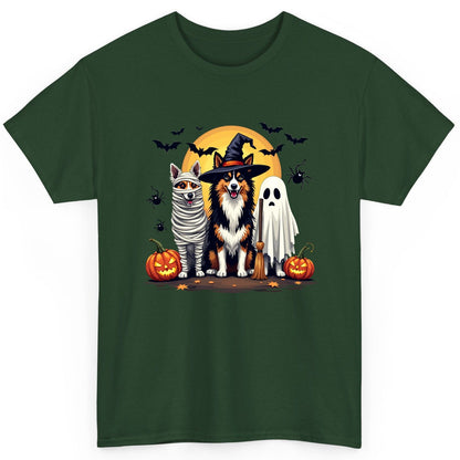 Halloween Dogs in Costumes Halloween dogs T-Shirt Forest Green product mockup