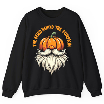 The Beard Behind the Pumpkin Halloween gnome Sweatshirt Black product mockup