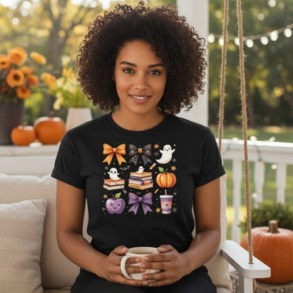 Spooky Season Halloween T-Shirt Black lifestyle mockup