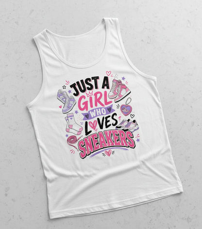 Sneakers Sneaker Collectors Tank Top - product mockup - White