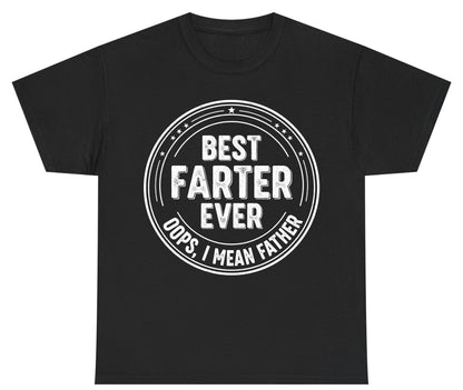 Best Farter Ever Oops, I Mean Father fatherhood Youth T-Shirt Black product mockup