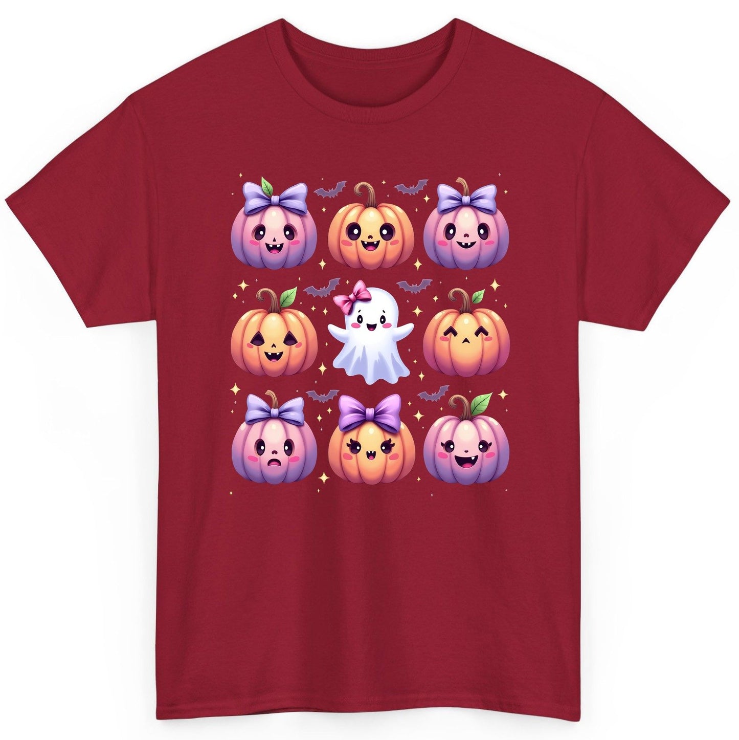 Kawaii Halloween Pumpkins kawaii Halloween T-Shirt Cardinal Red product mockup