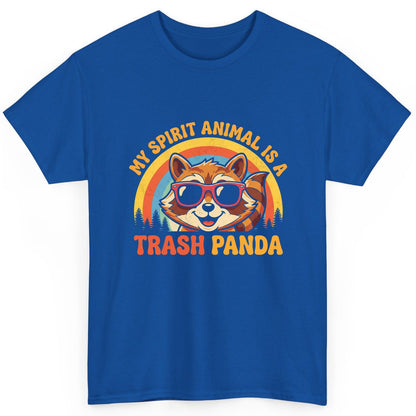 My Spirit Animal Is a Trash Panda raccoon T-Shirt Royal product mockup